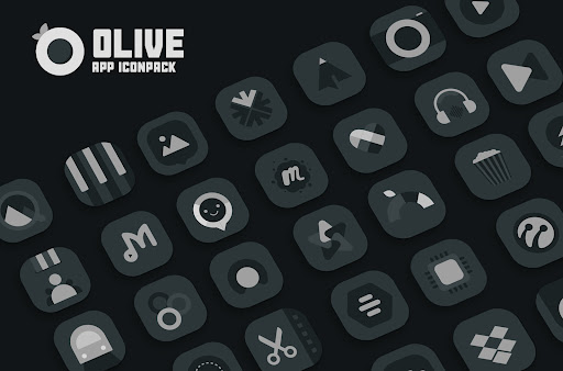 Olive Icon pack Screen 2