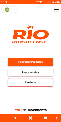 Android application Riosulense - Catálogo screenshort