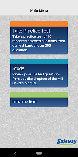 Safeway Minnesota Permit Test Screen 2