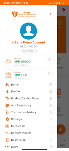 Taksar Smart mBank Screen 2