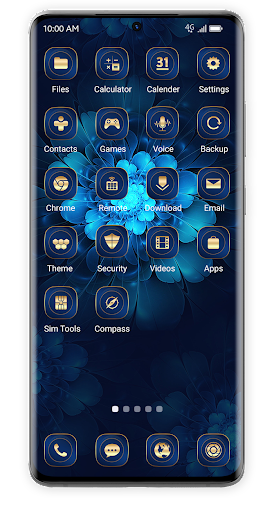 Blue Gold Icon Pack Screen 3