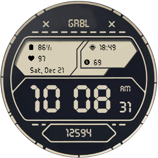 GRBL Digital Two Watch Face
