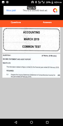 Term 1 Accounting - Grade 12 - Feb/March Exams
