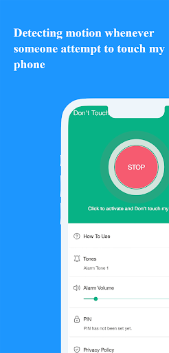 Screenshot of Don't Touch My Phone: Alarm