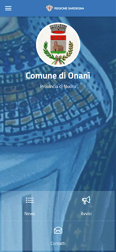 Android application Comune di Onanì screenshort