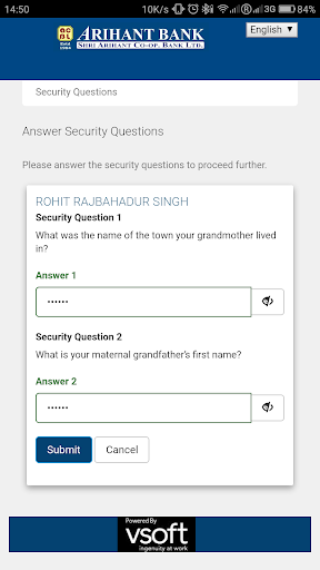 Arihant Arya Digital Banking Screen 3