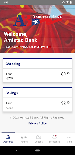 Amistad Bank Screen 3