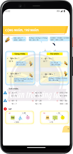 Toán Lớp3 - Tập một Screen 2