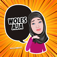 Stiker Cewek Hijab Cantik WAStickerApps
