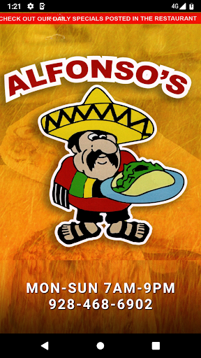 Android application Alfonso's Mexican Food Payson screenshort