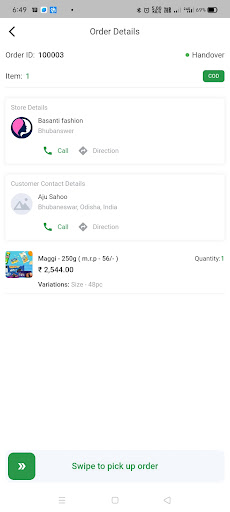 Glamee - Delivery boy app Screen 3