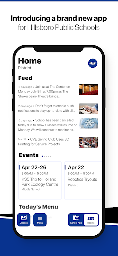 Android application Hillsboro School District, ND screenshort