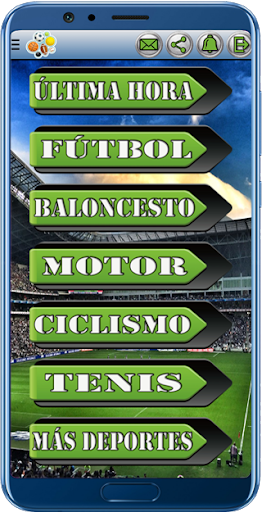 Android application Prensa Deportiva screenshort