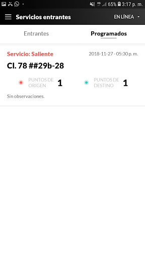 Pídelo Conductores Screen 2