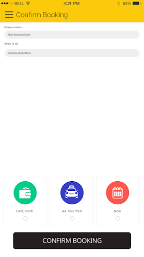 AA Taxi Thun Screen 3