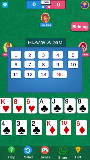 Spades Classic Card Game Screen 2