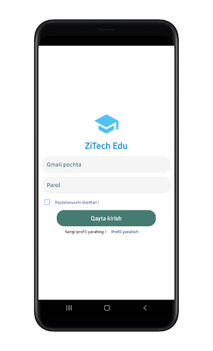 Android application ZiTech Edu screenshort