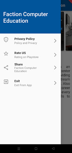 Android application Faction Computer Education screenshort