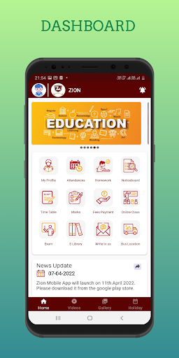 Zion International School Screen 3