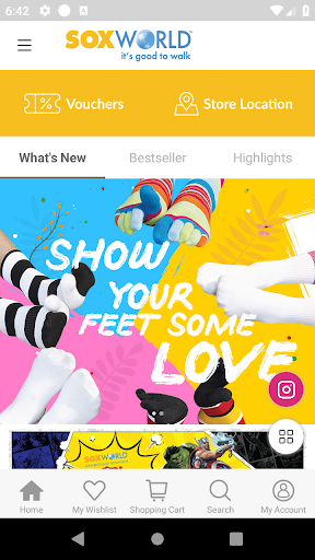 Android application SOXWORLD screenshort