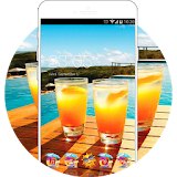 Summer Beach Sunny Holiday Theme: love Fruit Juice icon