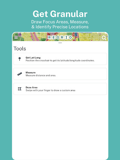 Screenshot of The Regrid Property App