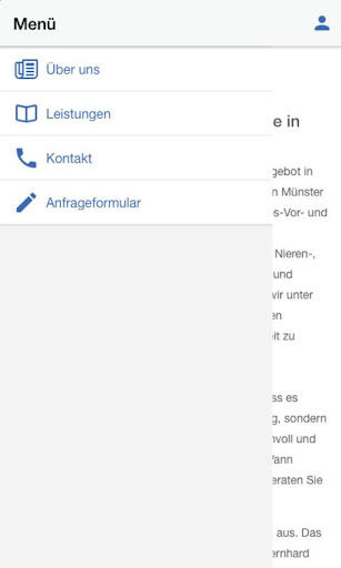 Android application Praxis Tschuschke & Rutte screenshort