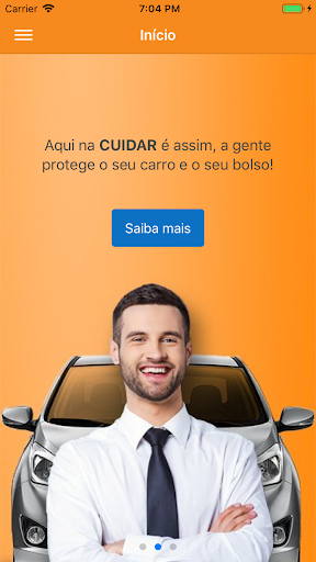 Android application Cuidar Proteção Veicular screenshort