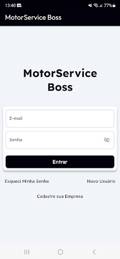 Android application MotorService Boss screenshort