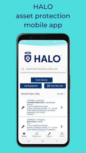 Android application Halo Services screenshort