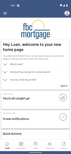 Android application FBC Mortgage: Simple Loan screenshort
