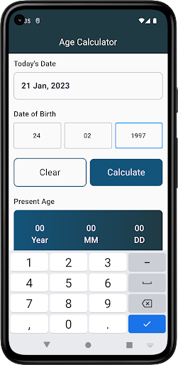Age Calculator Screen 2