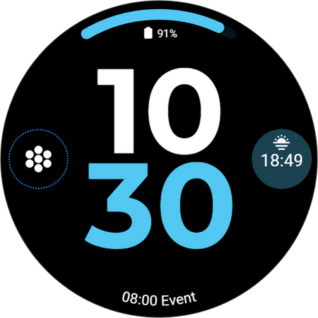 Glance Dashboard - Watchface Screen 3