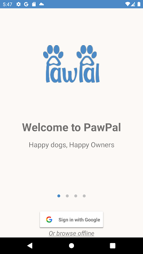 Android application PawPal screenshort