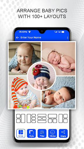Android application Baby Moments - Collage Diary screenshort