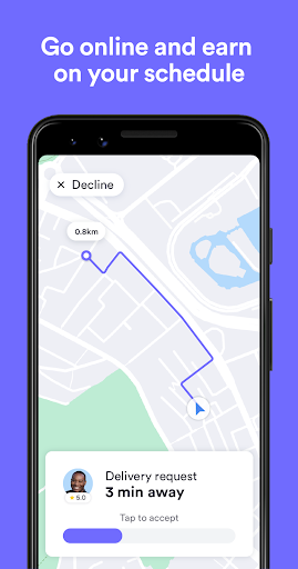 Android application Carter Driver screenshort