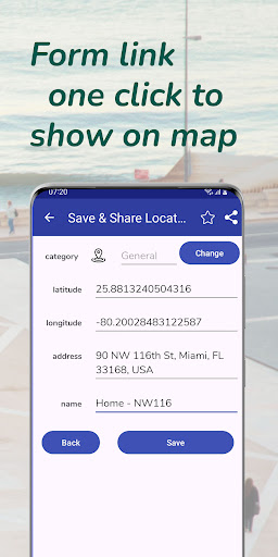 Save - Share Location Map