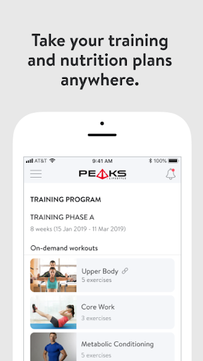 PEAKS Lifestyle Training Screen 2