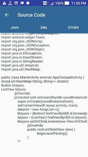 Jv Code Screen 3