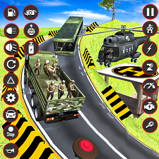 army truck vehicle transport logo