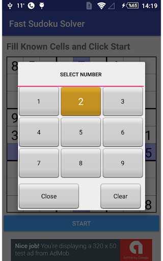 Fast Sudoku Solver Screen 2