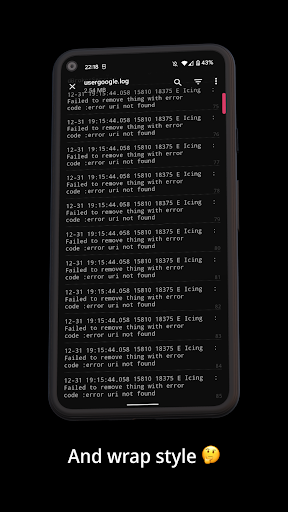 LogLog - Log Viewer Screen 2