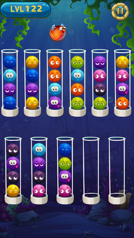 Sort Fluffy Balls Screen 2