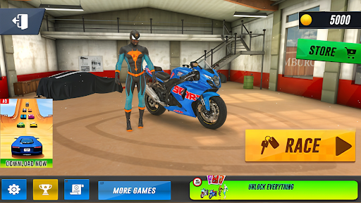 Android application Mega Ramp Stunt - Bike Games screenshort