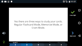 screenshot of Cram.com Flashcards
