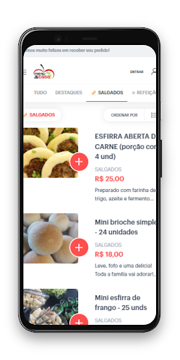 Menu na sua casa Screen 2