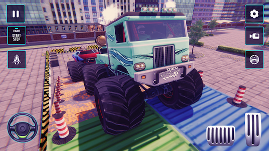 Monster Truck Parking 3D Game
