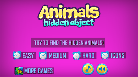Animal Hidden Object Games Seek and Find Adventure