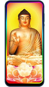 인도 부처님 가장자리 조명 라이브 바탕 화면
