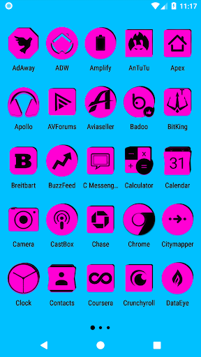 Pink and Black Icon Pack Screen 2